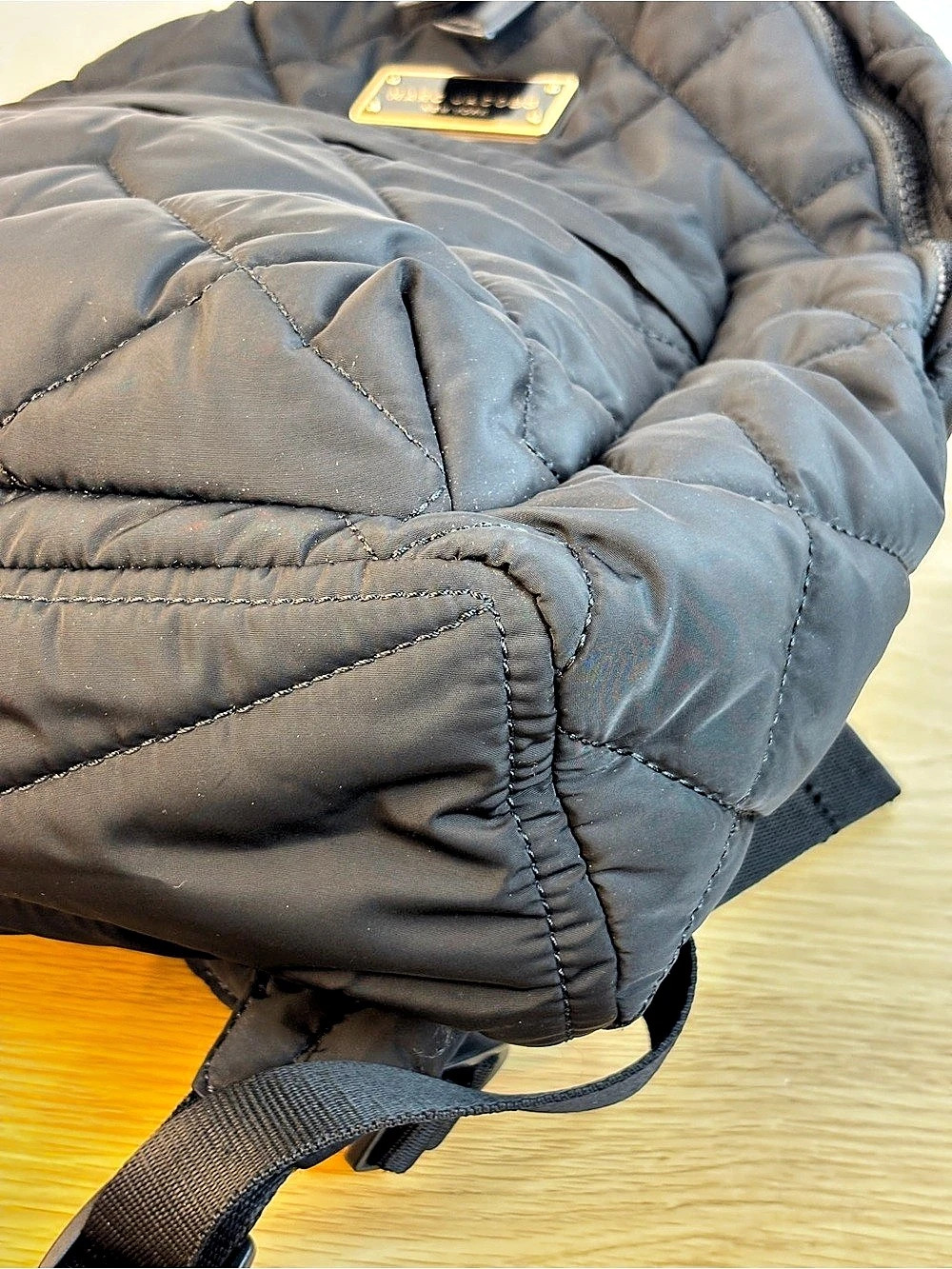 Marc Jacobs Quilted Black Nylon Backpack LIKE NEW! - Picture 11 of 11